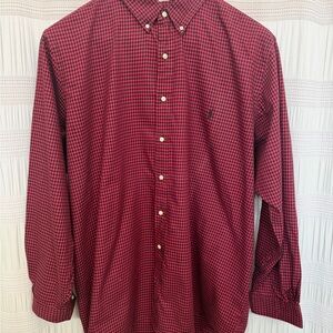 Ralph Lauren Red Plaid Button Down Shirt